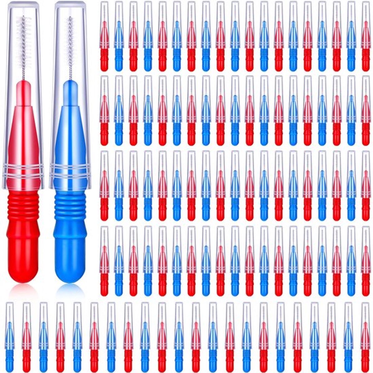 Interdentale Borstel 100 Stuks - Tandheelkundige Flosser - Mondhygiëne Tool - Tandenstoker - Orale Reinigers - Effectieve Reiniging - Tandenflos