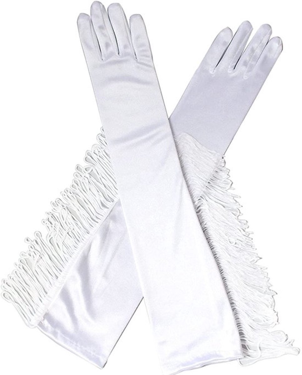 Handschoenen Dames Lange Satijnen - Avondhandschoenen - Operahandschoenen - Danshandschoenen - Halloween - 10 x 48 cm - Avondkleding