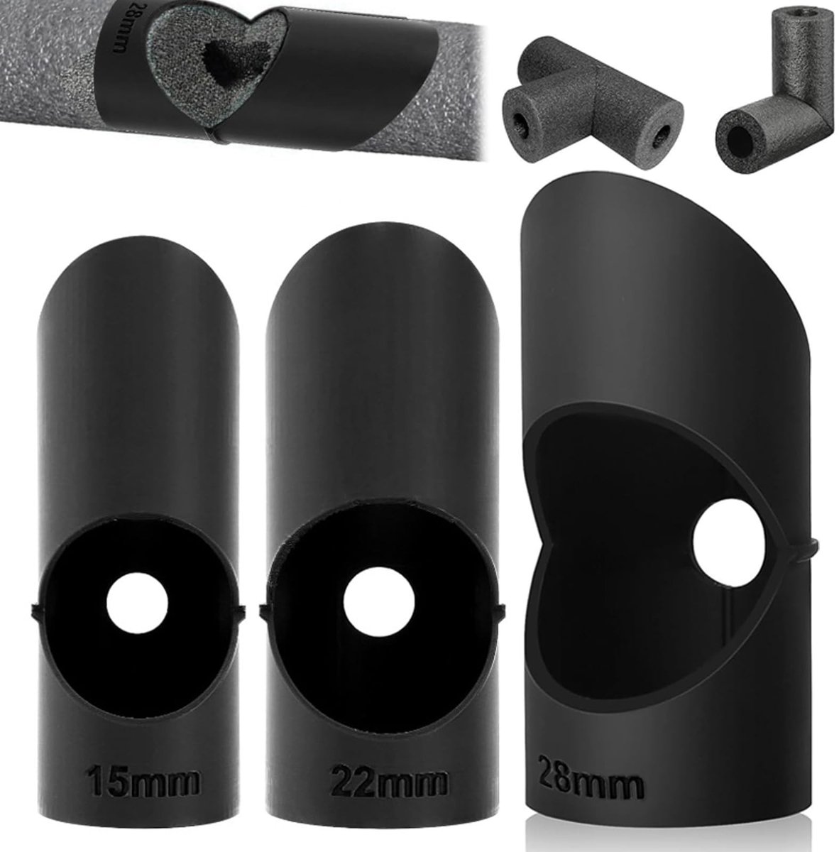 Solidchoice - 3 Stuks Snijgereedschap voor Schuimisolatie - Precisiesnijders voor Buizen