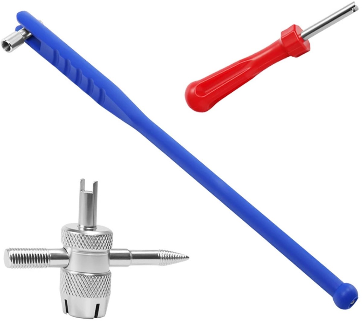 Solidchoice - 3 Stuks Auto Trekker Set met Blauwe Handgreep