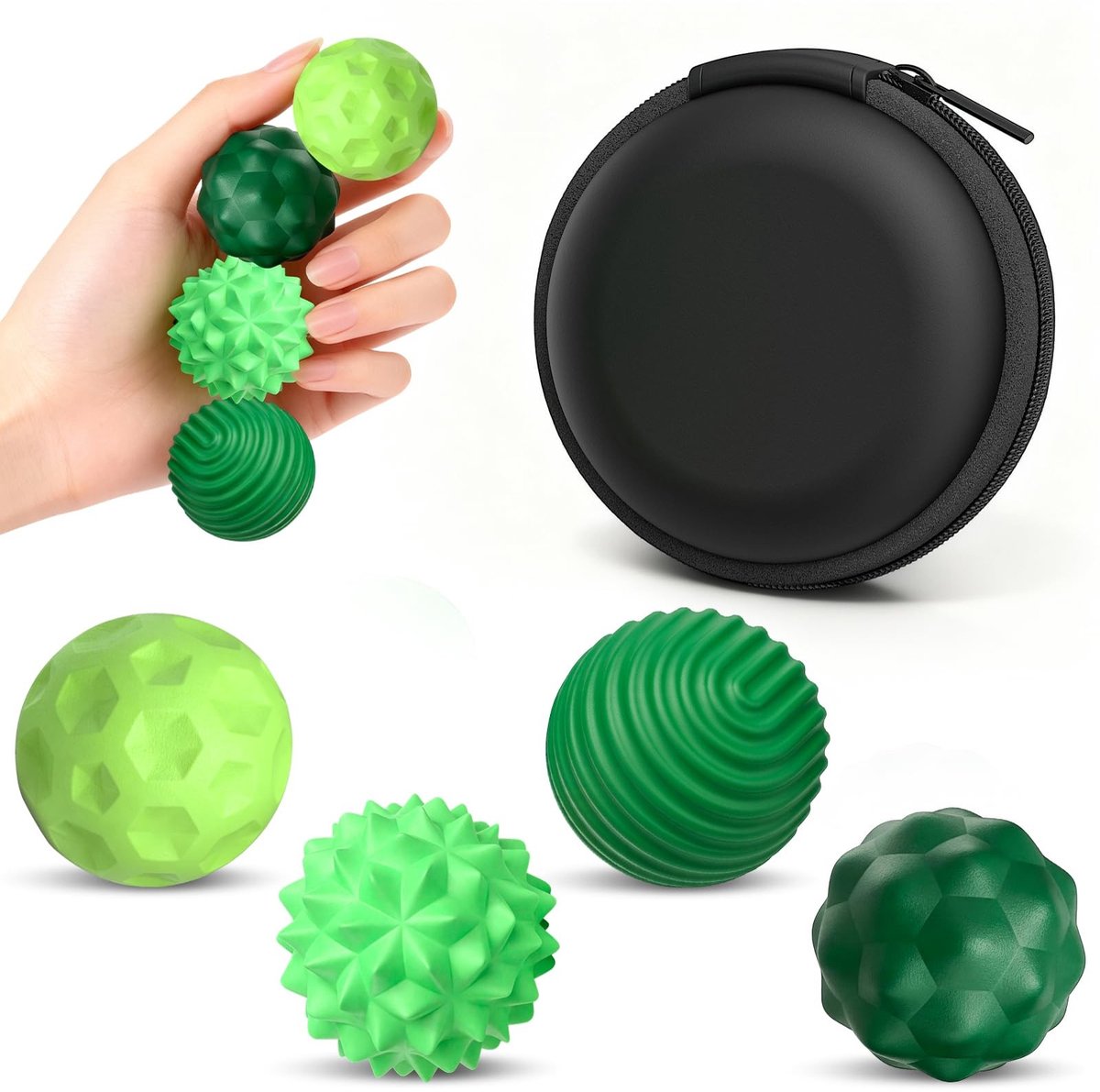 Solidchoice - Set van 4 Magnetische Stressballen voor Ontspanning