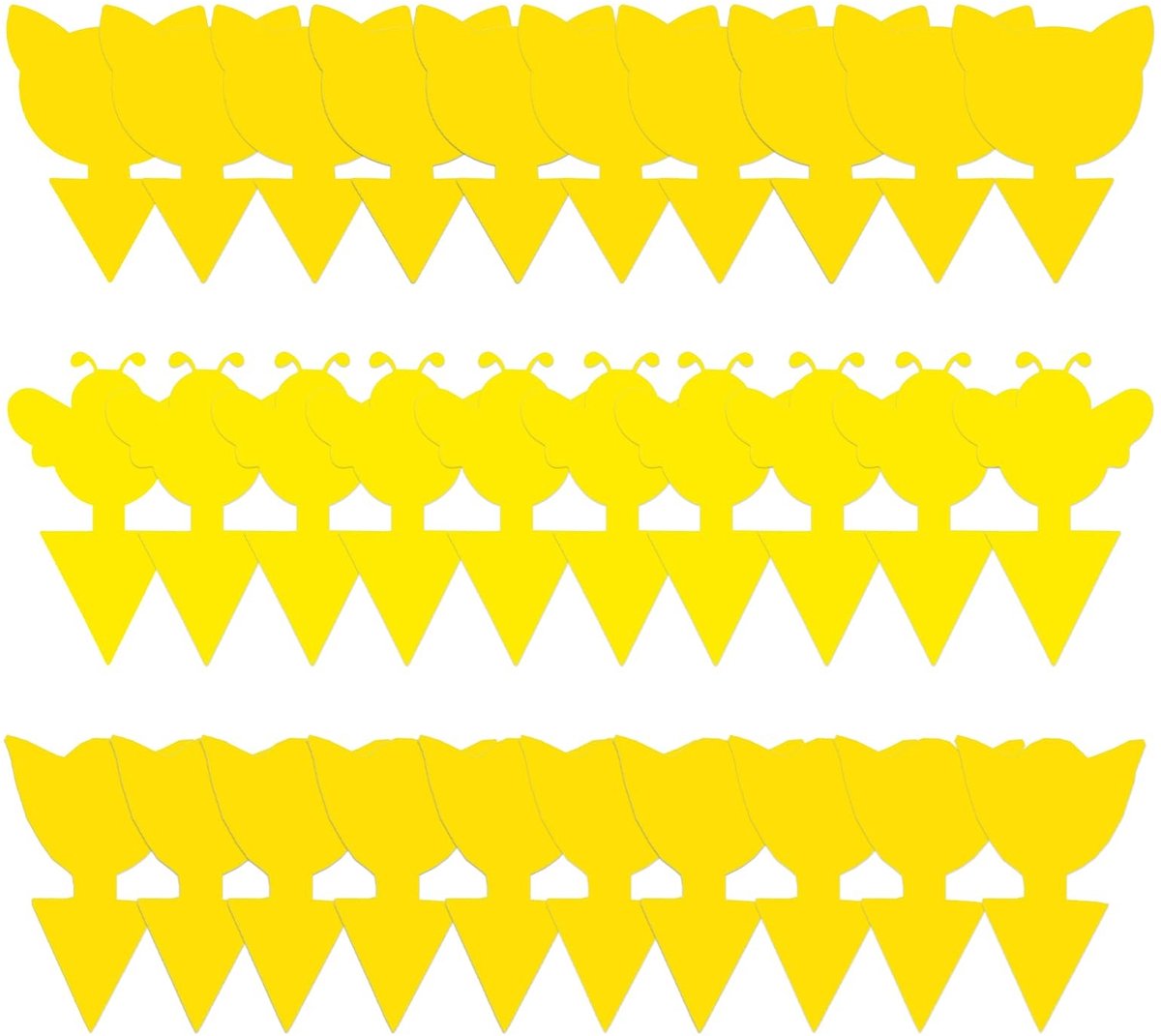 Solidchoice - 30 Effectieve Gele Stickers tegen Fruitvliegjes