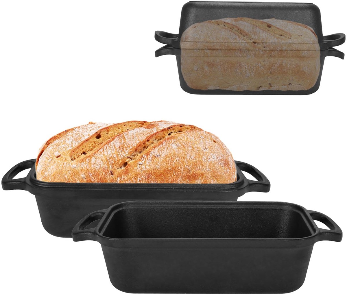 Solidchoice - Gietijzeren Broodvorm met Deksel voor Perfecte Broden