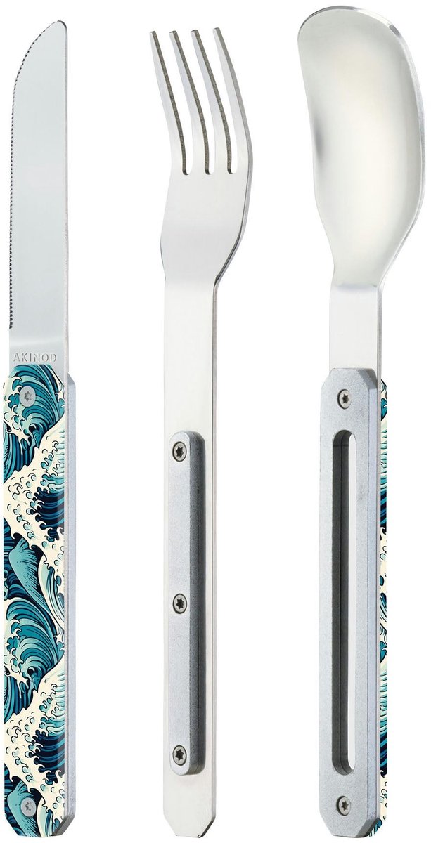 Solidchoice - Magnetische Reiskit Bestekset met Lepel, Mes en Vork