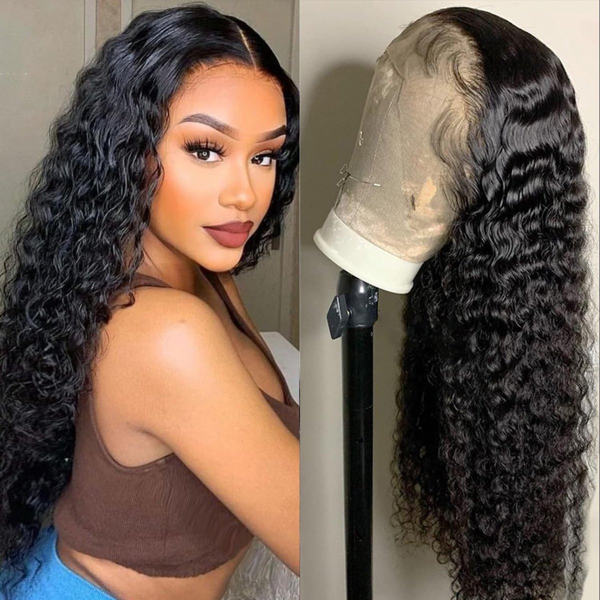 Solidchoice - Diepe Golf Lace Wig met 180% Dichtheid voor Vrouwen