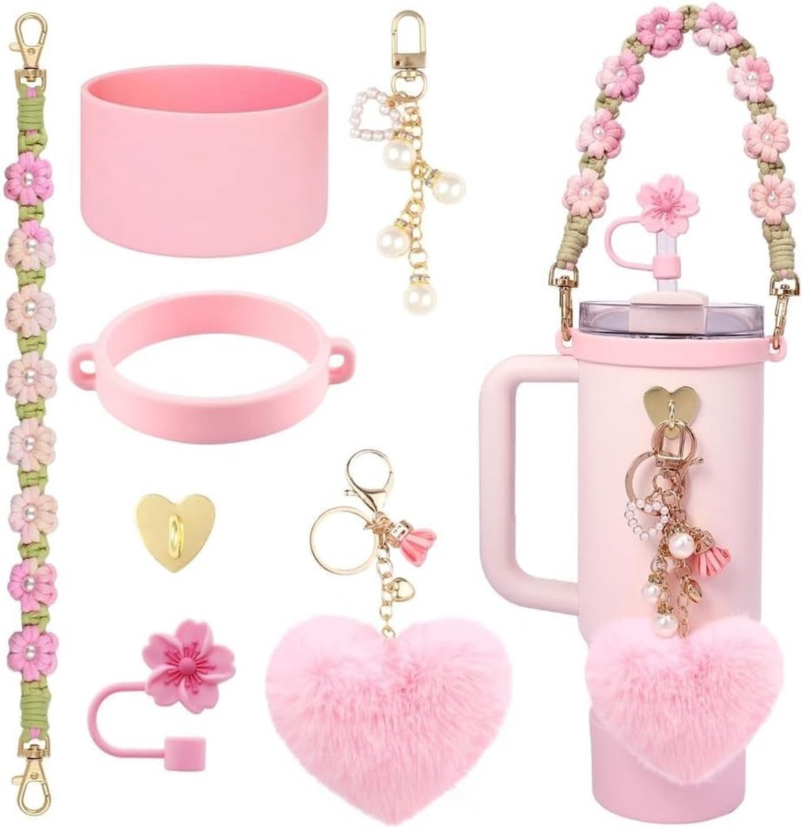 Solidchoice - 7-delige Accessoireset voor Stanley Cup met Handvat