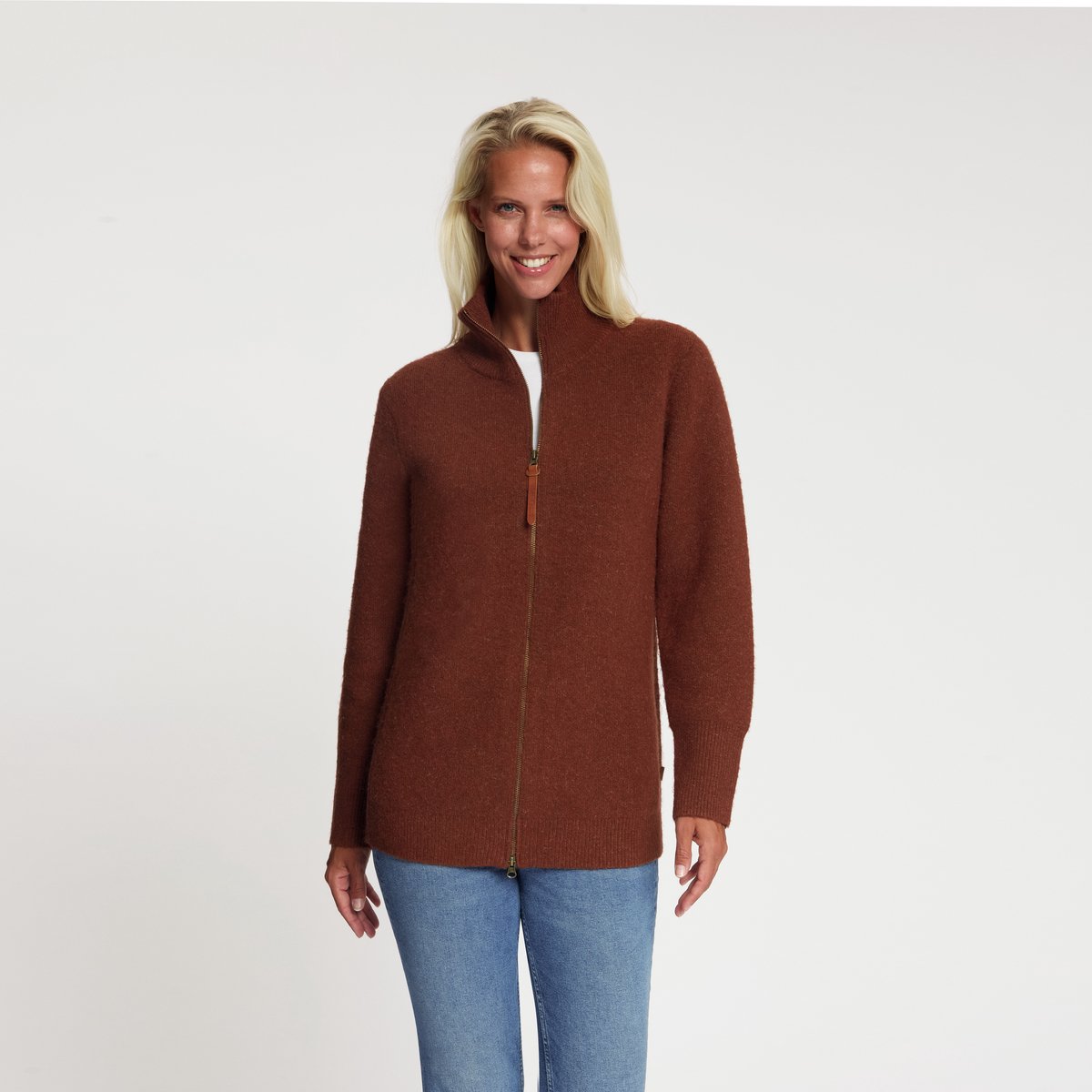 MGO Nia Dames - Halflang outdoorvest - Bruin