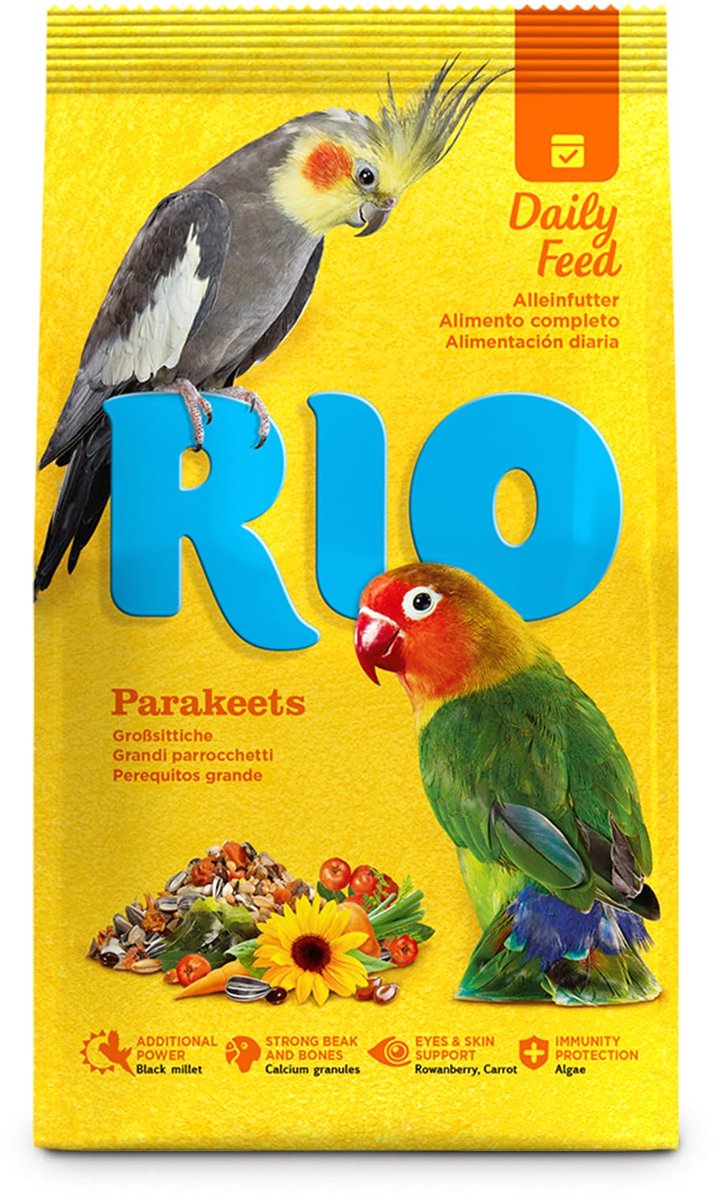 Voer voor Grote Sittichen | 500 g | Mix van Gezonde Zaden en Granen