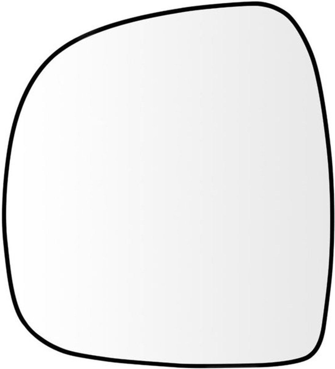 Verwarmde Spiegelglas Passagierszijde met Draagplaat voor Mercedes-Benz Vito W639 (2003-2010) - A0008100719 A0008100819