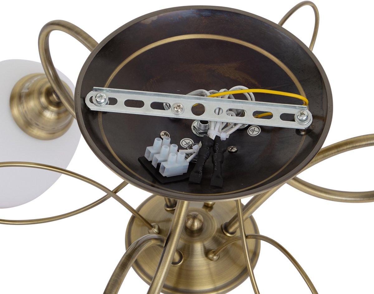 Qazqa antieke uitstraling plafondlamp - Katarina - brons, rond, 3-lichts, 50cm, ideaal als hal en woonkamer lamp