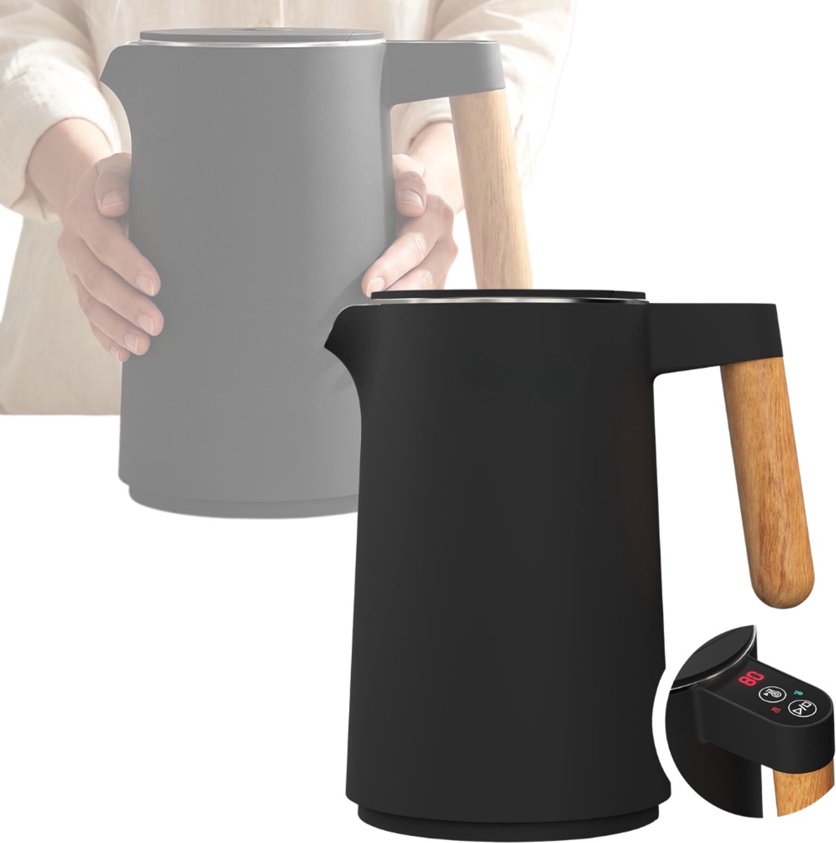 Zavio® Waterkoker met Temperatuurregeling - Heetwaterdispenser - Waterkoker RVS