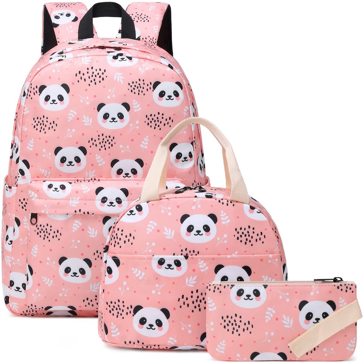 Solidchoice - 3-in-1 Schoolrugzakset voor Meisjes met Lunchtas en Pennenetui