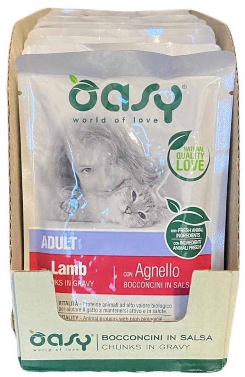 Solidchoice - Lam Sauzen voor Volwassen Katten, Glutenvrije Formule