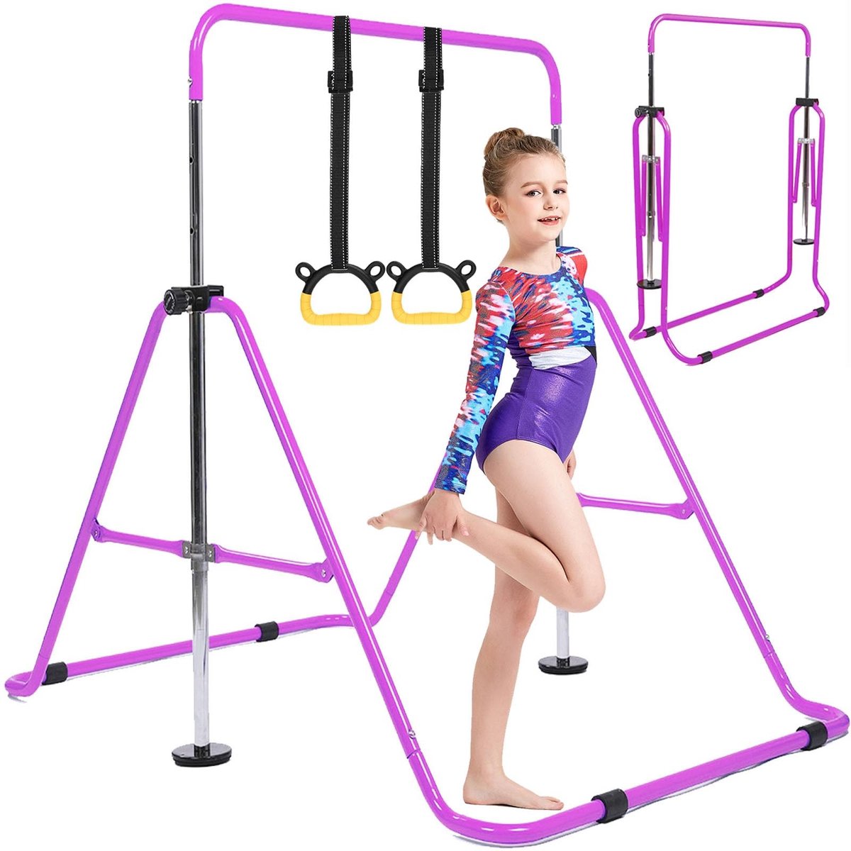 Solidchoice - Gymnastiek Rek voor Kinderen, Vouwbaar en Verstelbaar