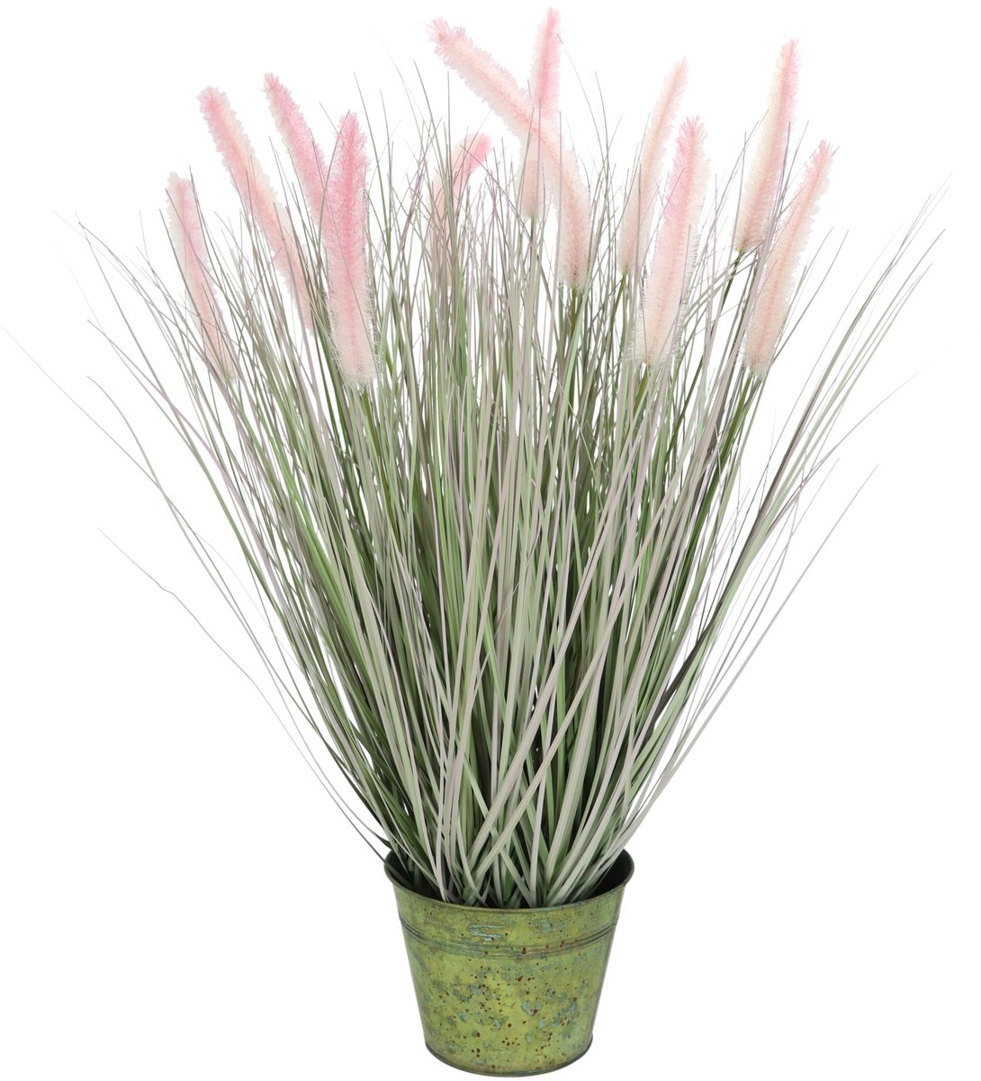 Solidchoice - Kunstgras Foxtail in Zinken Pot voor Decoratie