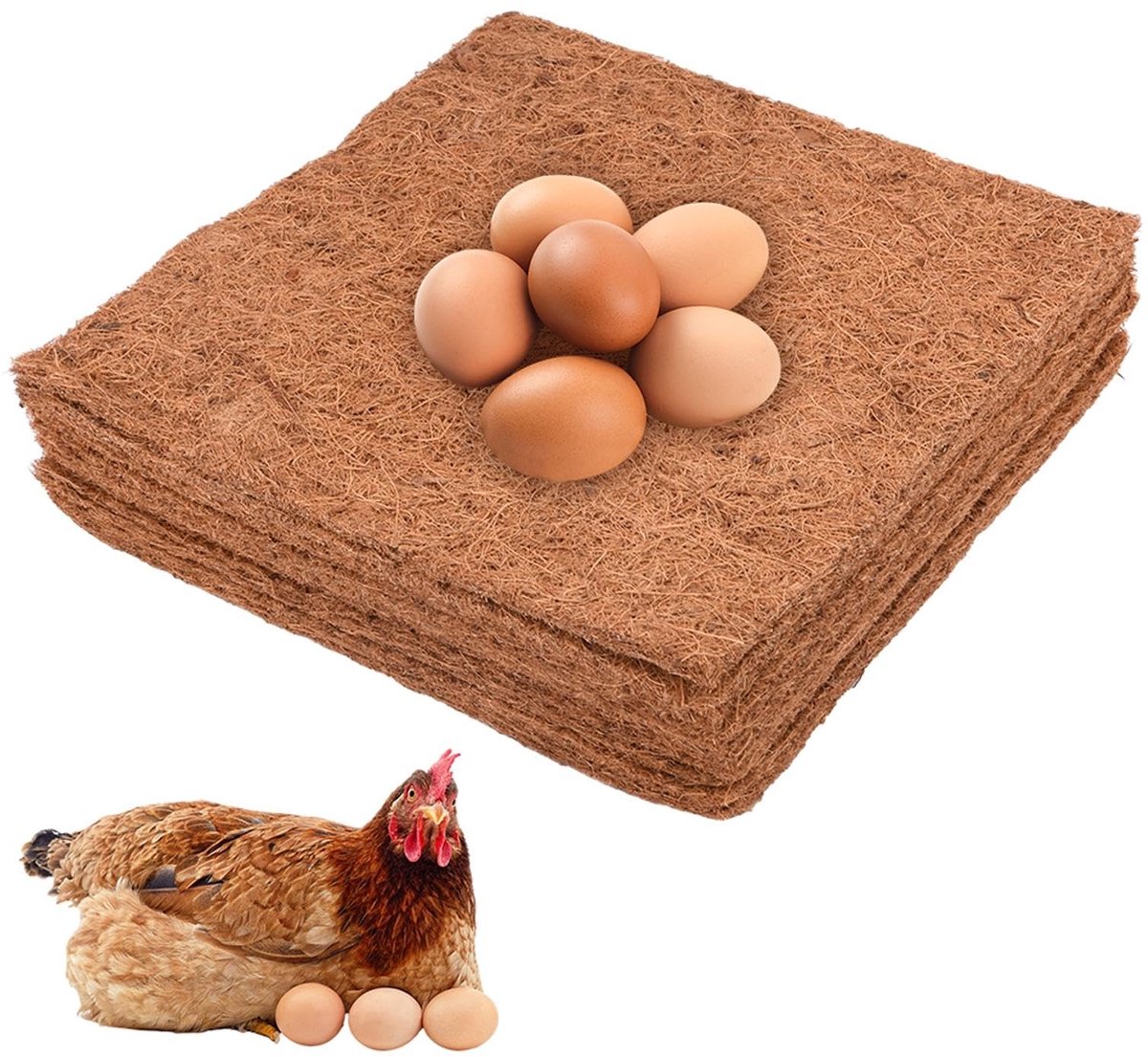 Solidchoice - 10-delige Nestbox Liner voor Kippen