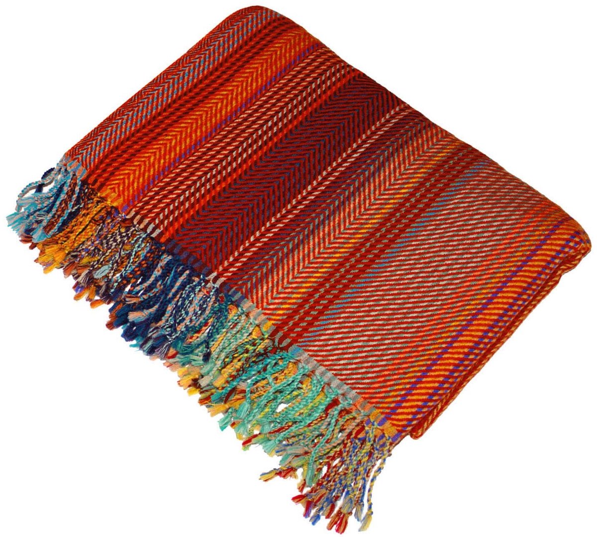Solidchoice - Jacquard Wollen Dekentje 100% Merino