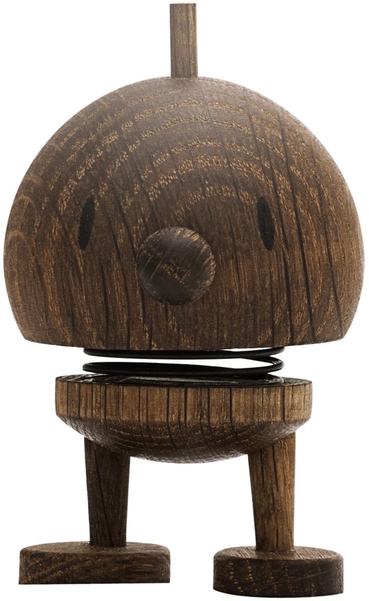 Solidchoice - Houten Hoptimist Wobbel Beeldje voor Decoratie
