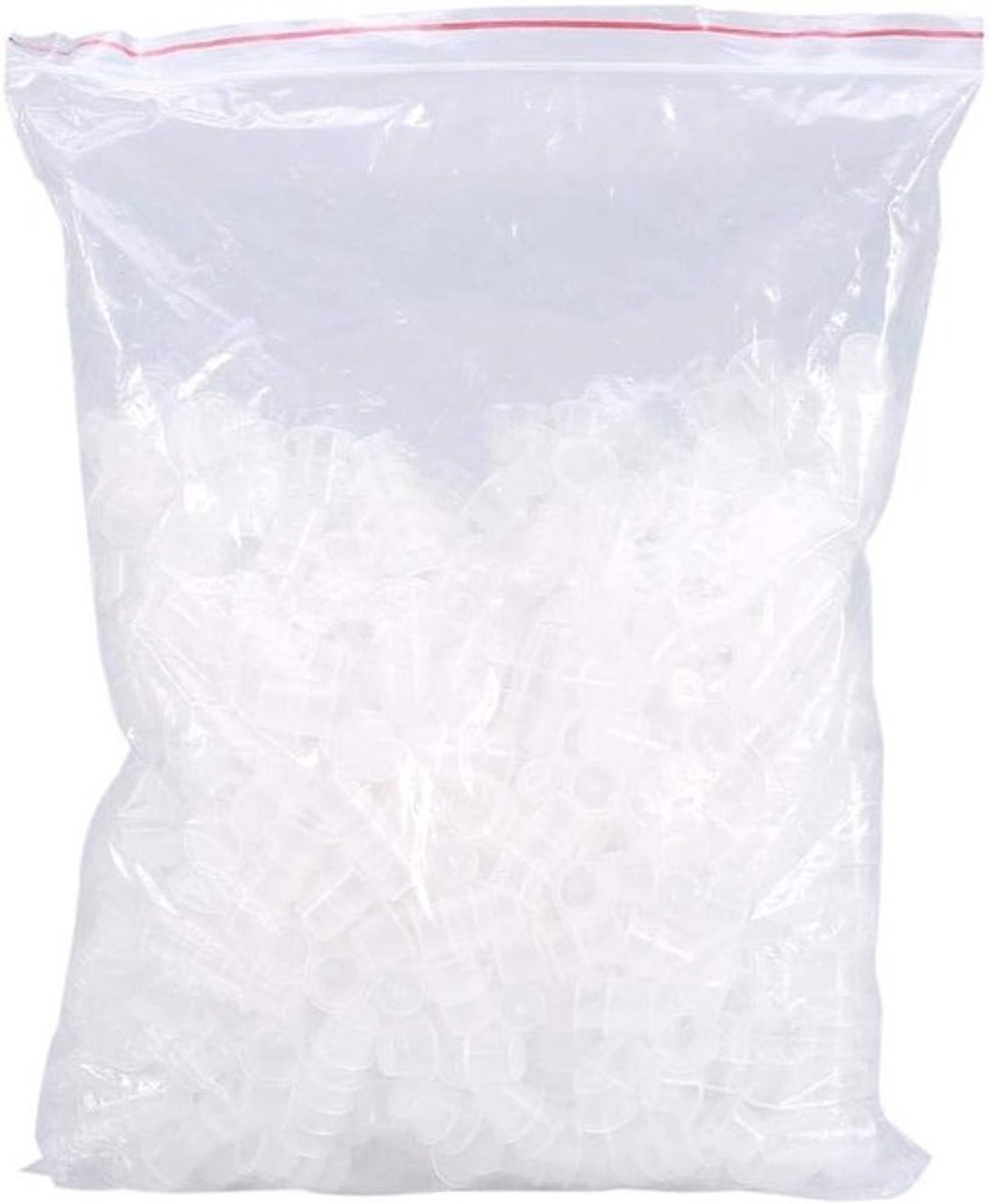 Plastic Microblading Pigment Inktcaps - 1000 stuks voor tatoeage-accessoires en houder