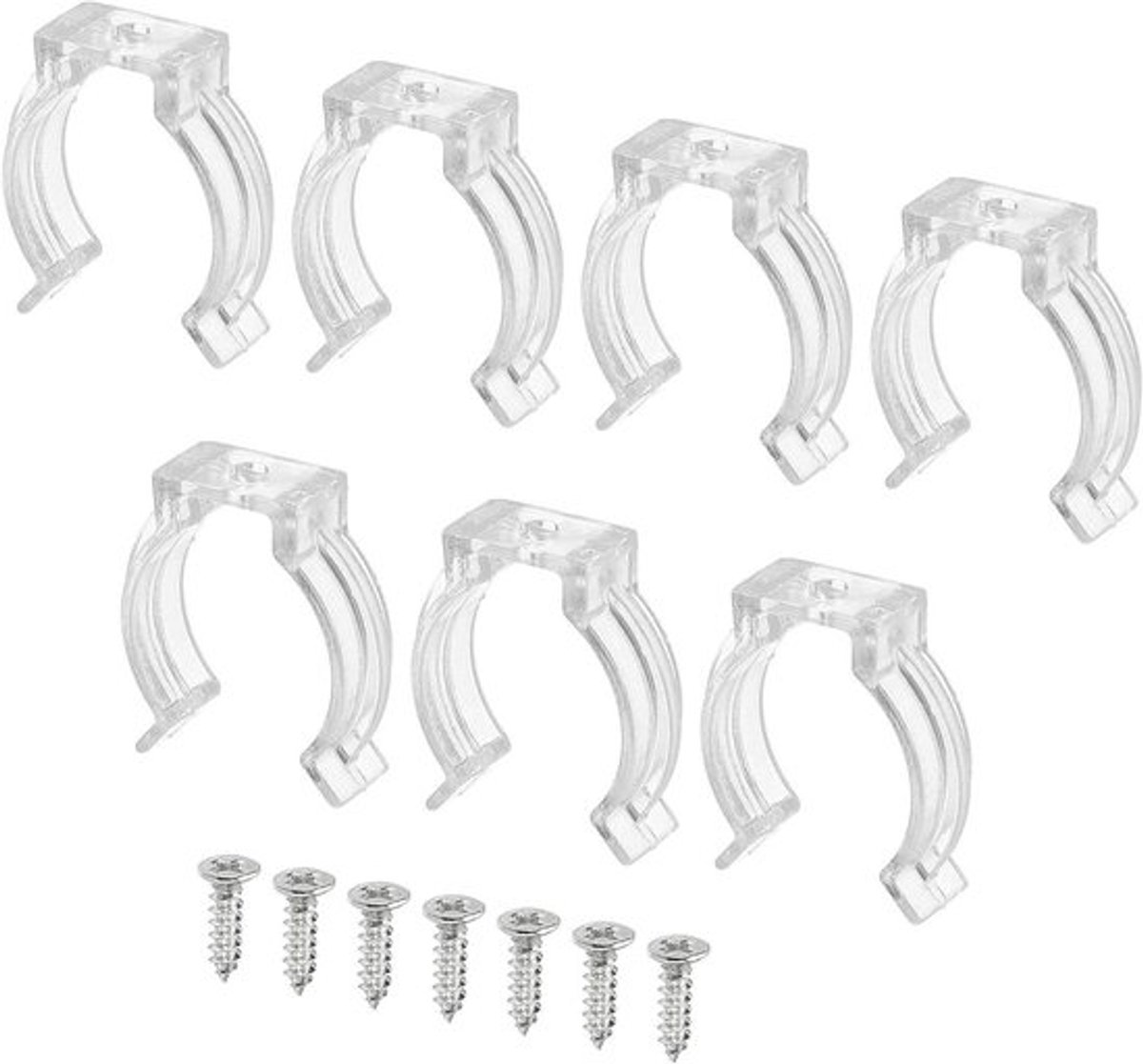 Buisklemmen voor T8 TL Buis - Plastic - Beugel - Fluorescerende Buis - Lichtarmatuur - Houder - LED Lampen - Schroeven - Plafondlamp - Pack van 30