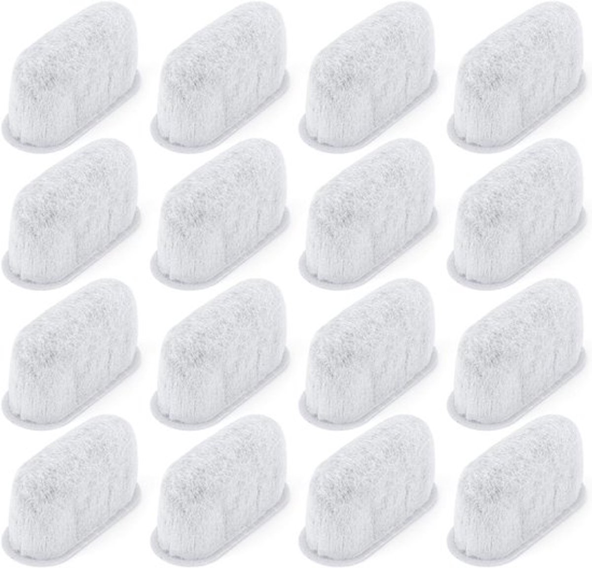 16 stuks espressomachine-filtervervanging, actieve houtskool waterfilter voor koffiemachines, compatibel met alle koffiezetapparaten
