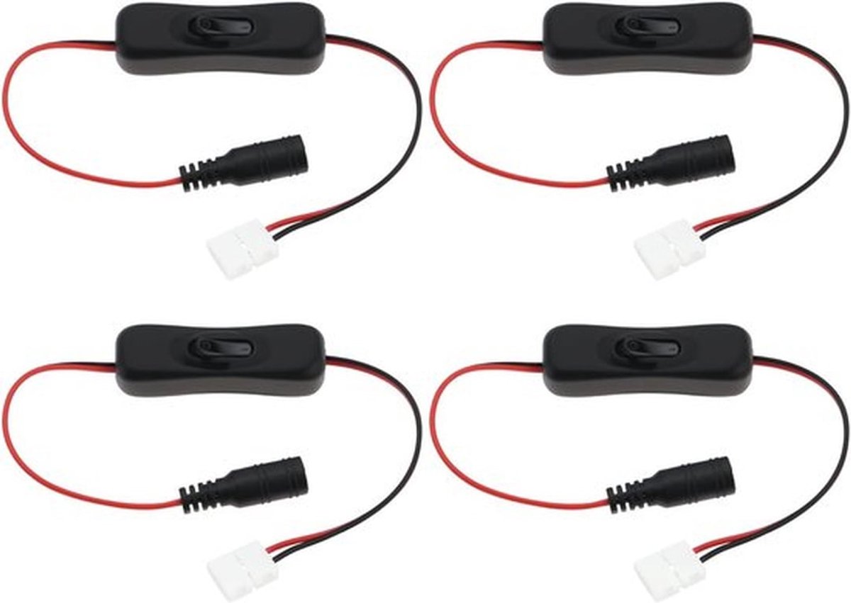 4 Stuks Inline Tuimelschakelaars voor Elektronische Toepassingen