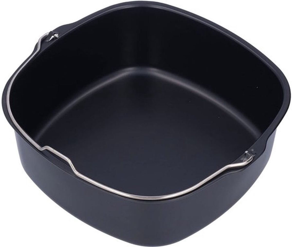 Taartvorm - Multifunctioneel - Vierkant 22 cm - Bakvorm - Geschikt voor friteuse - Veilig materiaal - Vaatwasser- en ovenbestendig