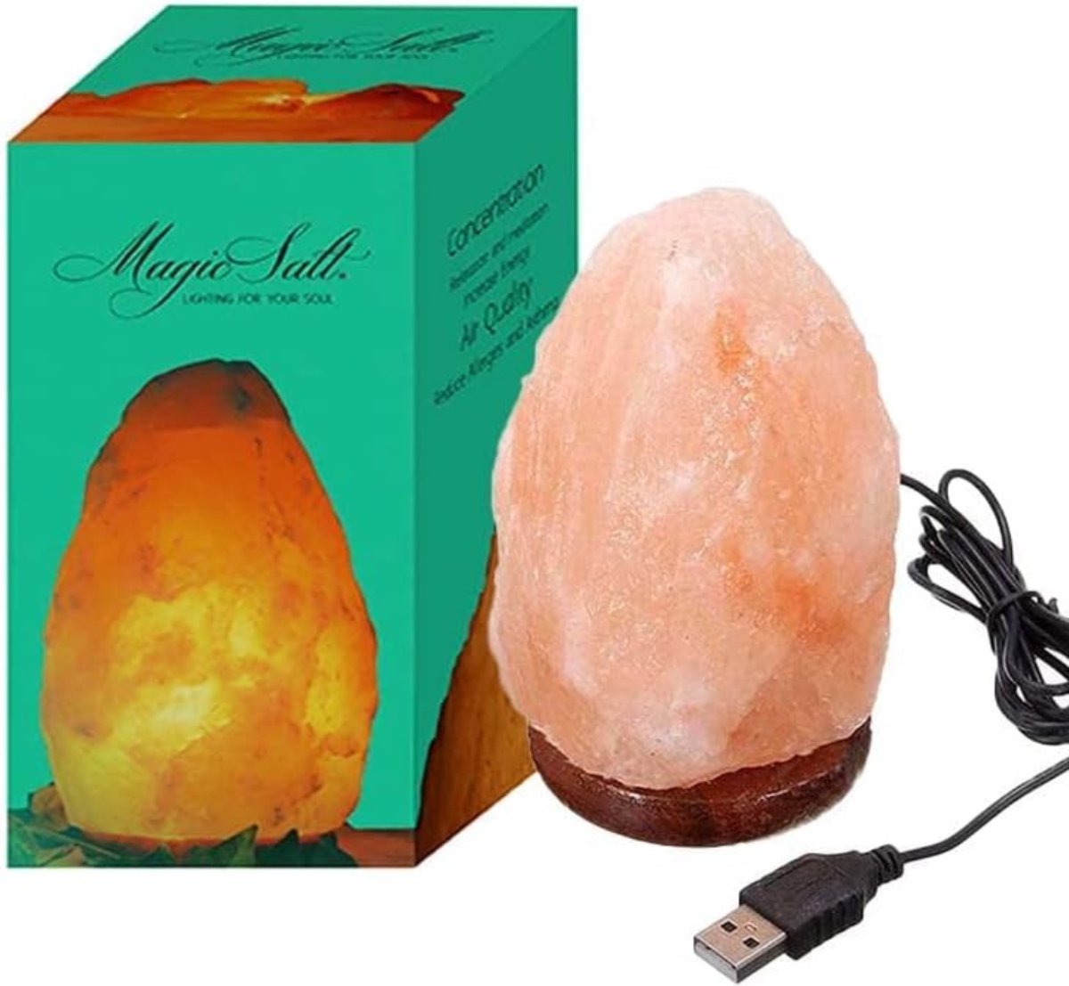 Aura® Himalaya Zoutlamp - Zoutlamp -Roze- 8cm x 10cm x 10 cm