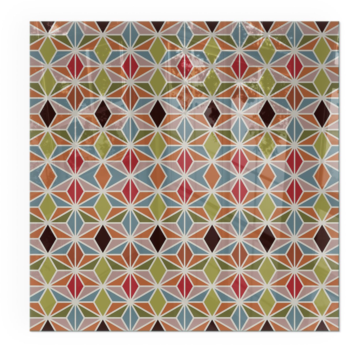 ArtPrintCavePlaat voor onder kachel - 50x50cm - Vloerplaat voor houtkachel - Kachel vloerplaat Bruin - Vloerplaat openhaard