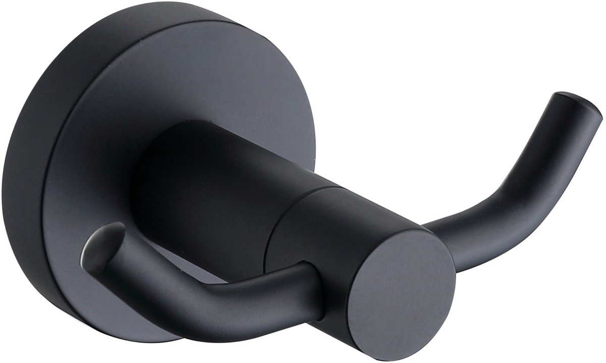 Handdoekhouder dubbel Sanitado Industry in mat zwart