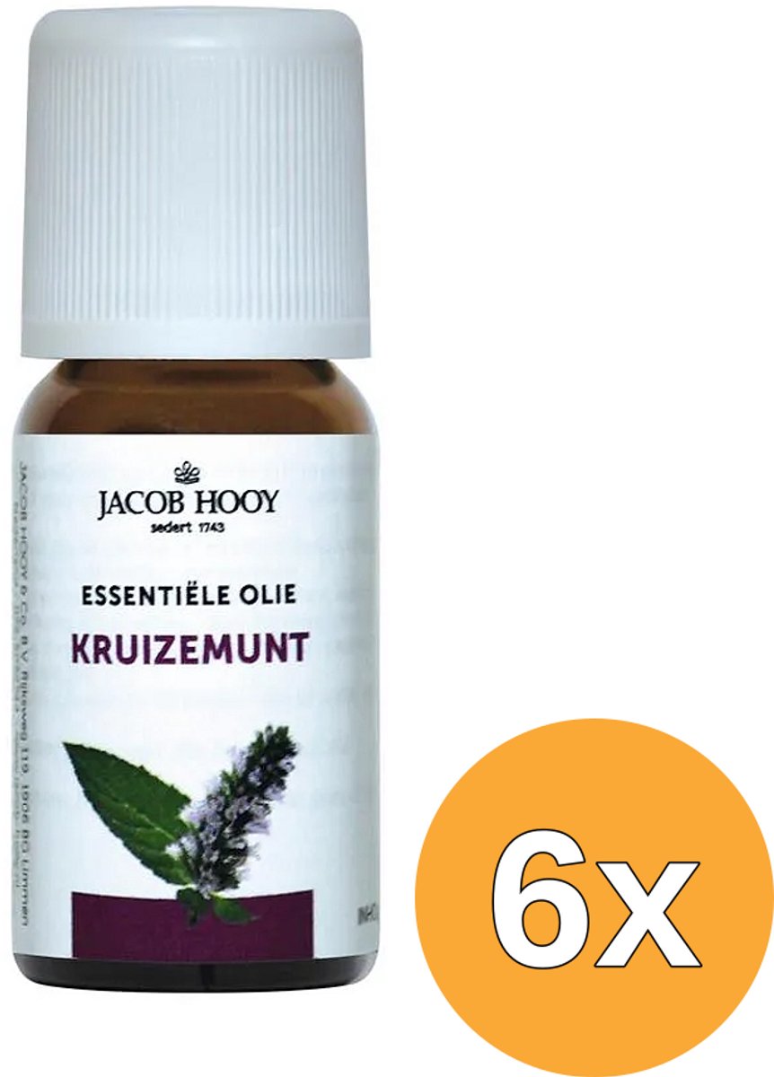 6x Jacob Hooy Kruizemunt olie (10 ml)
