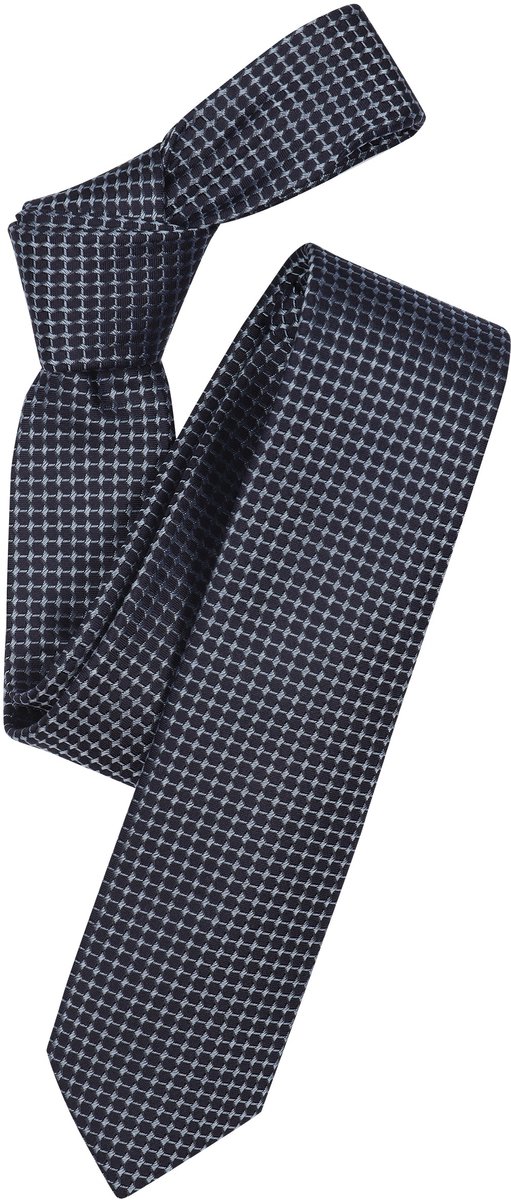 VENTI stropdas - donkerblauw - grijs dessin