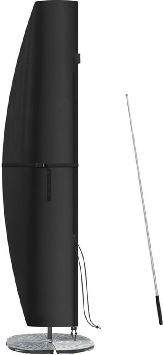 Beschermhoes Weerbestendig - Parasolhoes Zweefparasol - Telescoopstang - Waterdicht - Anti-UV - 280 x 40/81/50 cm