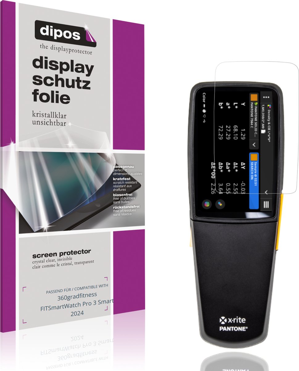 dipos – 4x Beschermfolie geschikt voor exact 2 | Krasbestendige & heldere Screenprotector Ultra-Thin