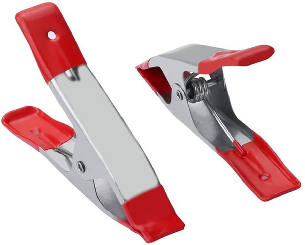 Veerklemmen Heavy Duty - 4 Stuks - Metalen Clips - Antislip Grip - Lichtgewicht - 6 Inch - Geschikt voor Houtbewerking - Klemmen