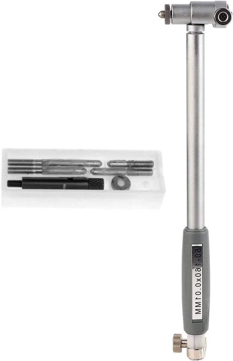 Precisie Meetgereedschap voor Boren, 0.01mm Nauwkeurige Holte Indicator met Meetbereik van 50-160mm, Aluminium Legering, Ideaal voor Technisch Gebruik en Vakmanschap