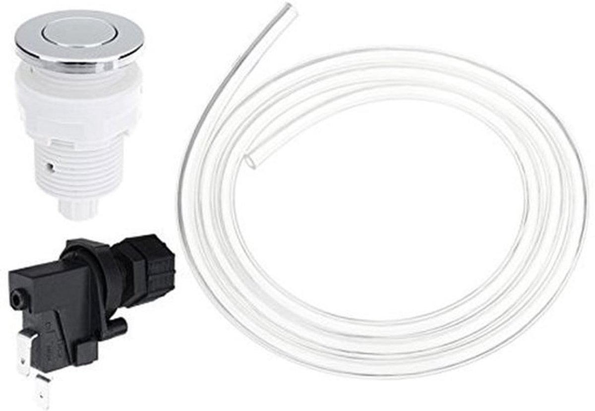 Pneumatische Air Switch Kit - Afvalverwijdering - 28 mm - Badkamer - 16A - Voor Badkuip en Afvalverwerker
