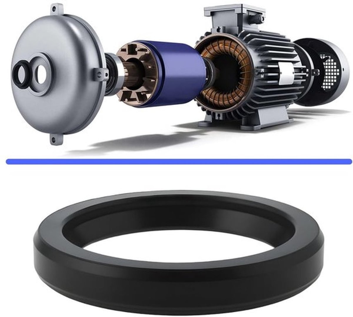 Oliekeerring TC - 20x26x4mm - NBR-rubber - 4 Stuks - Afdichting - Geschikt voor Motor/Pomp/Versnellingsbak - Afdichtring