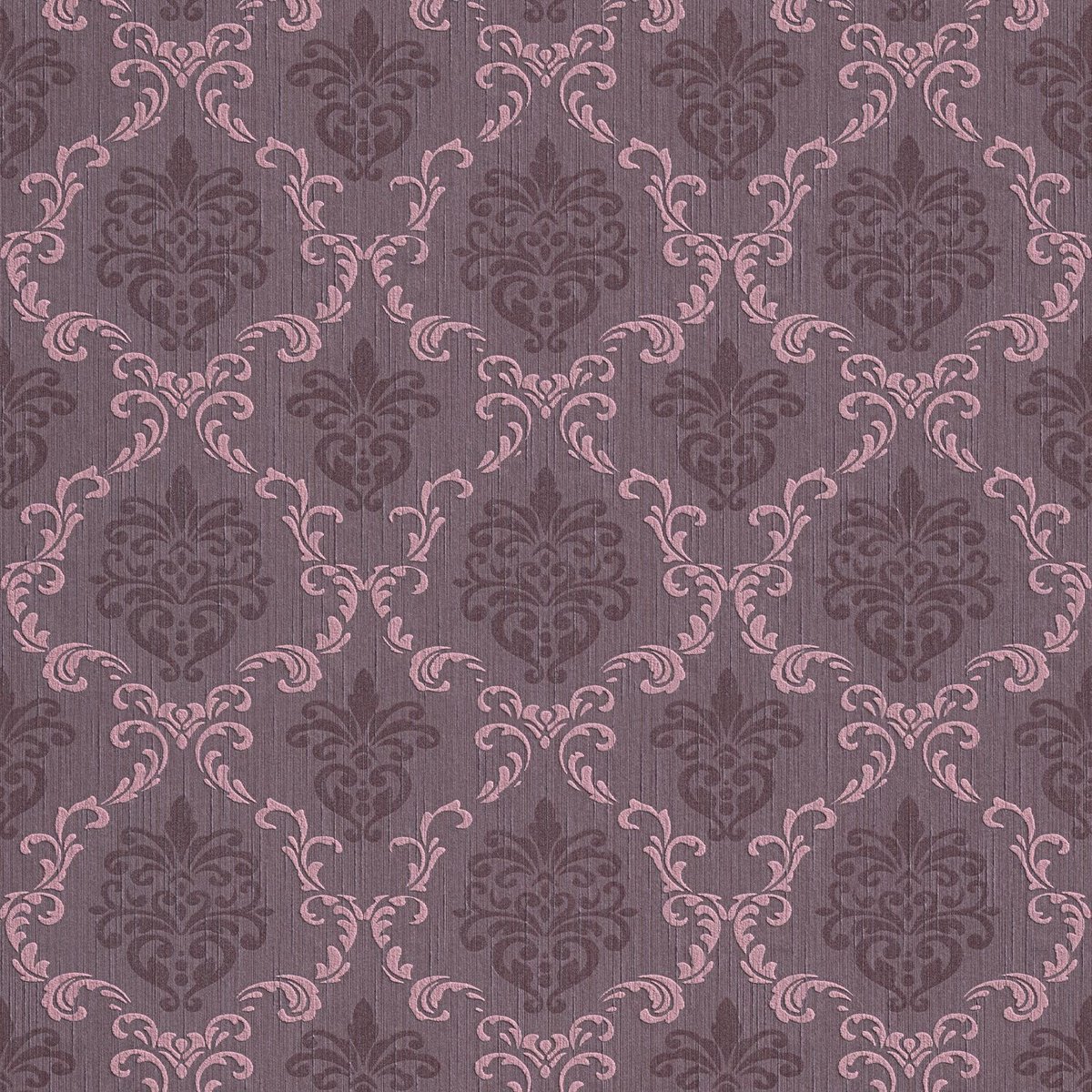 Textiel look behang Profhome 956295-GU textiel behang gestructureerd in textiel look mat purper 5,33 m2
