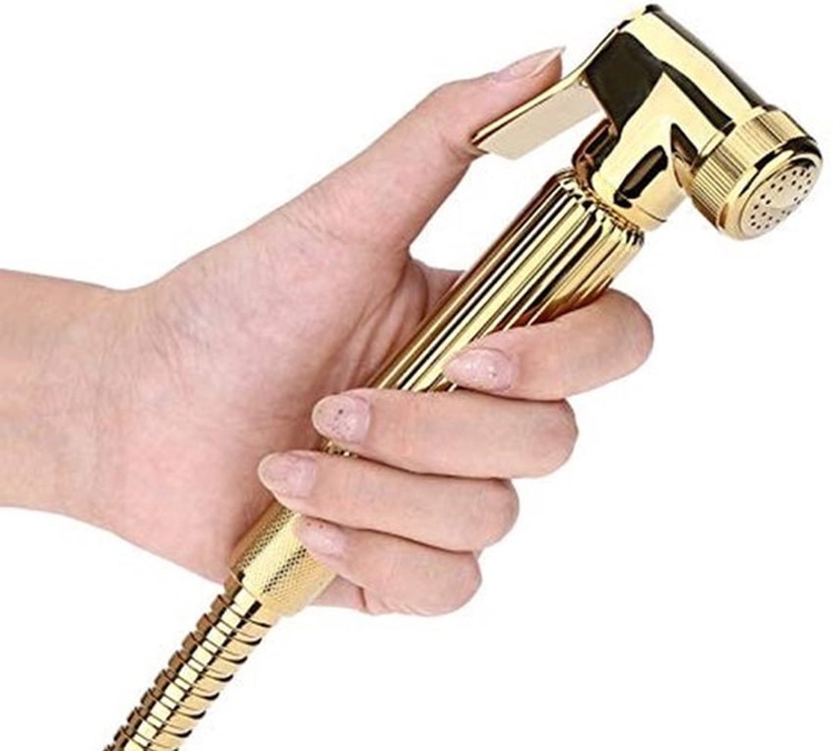 Bidet Handdouche Ergonomisch - Bidet Sproeier - Wandbeugel - Koper - Antislip Handvat - Eenvoudig te Installeren - Toilet Douche