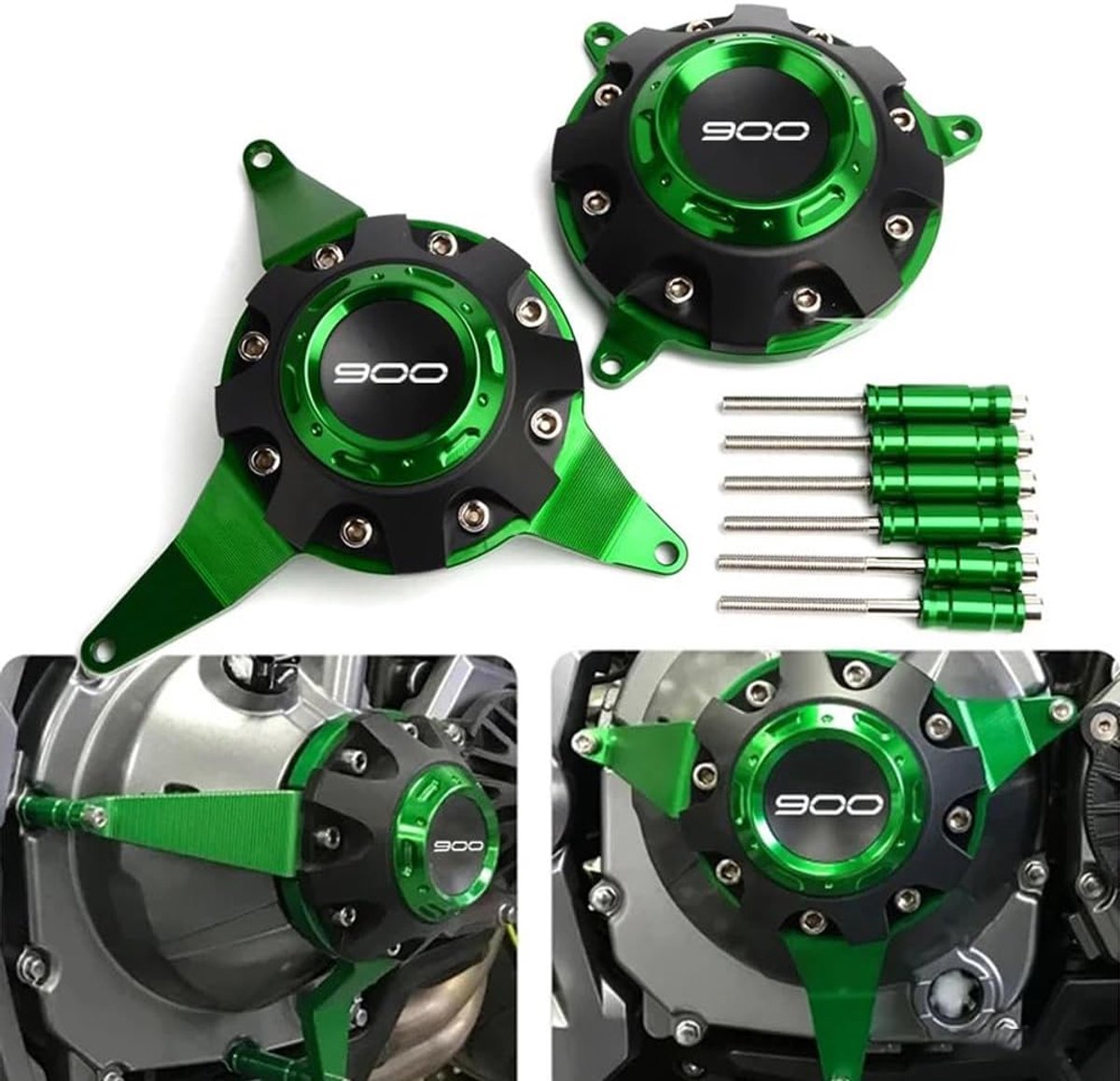 Motorcycle Accessories for Kawasaki Z900 Z900SE 2017-2022 2023 2024 2025 Motorcycle Covers Protectors, Crank Housing - ShopVlot