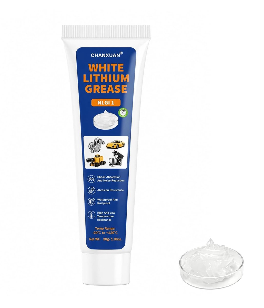 30 g wit lithiumvet, multifunctioneel lithiumvet in buis, met puntig deksel, NLGI 1, voor magazijn, transmissie - ShopVlot