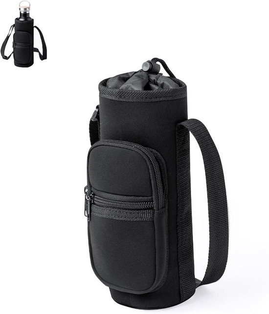 Koeltas voor waterfles tot 1,5 liter - verstelbare schouderriem - ritssluiting - ideaal voor outdoor - ShopVlot — afbeelding 3
