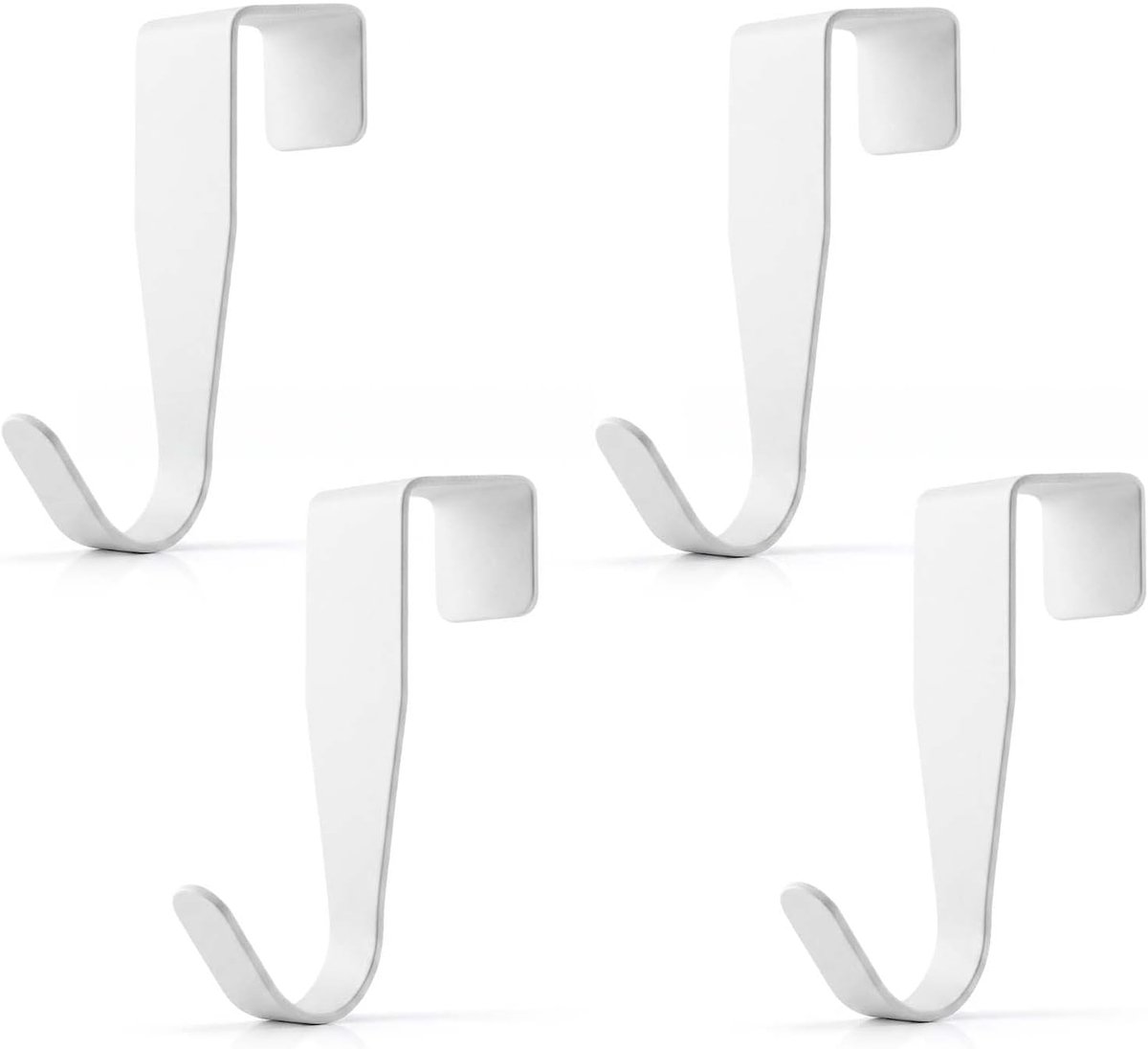Deurhaken 8 Stuks - Carbon Staal - Voor Deur en Kast tot 2 cm - Ruimtebesparend voor Extra Opbergruimte - ShopVlot