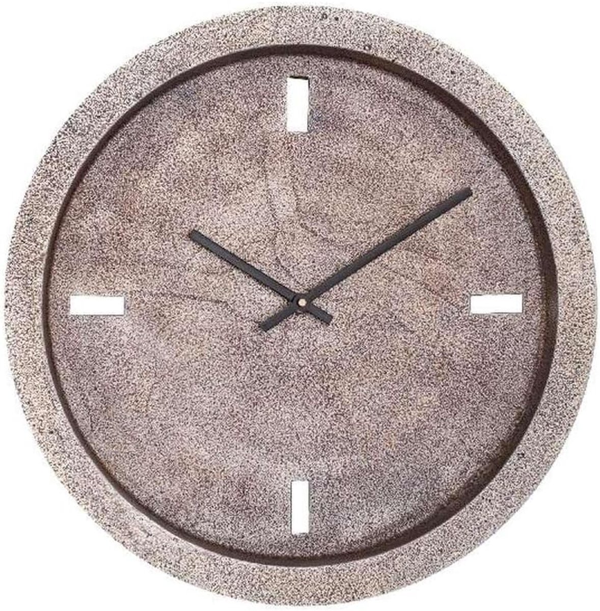 Wandklok Endor 38x38x4 cm - aluminium - goud - stijlvol interieuraccessoire - ShopVlot