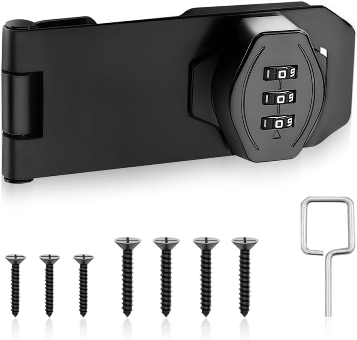 Combinatielock 4 Inch - Mechanisch - Inclusief schroeven - Ideaal voor kast en garage - ShopVlot