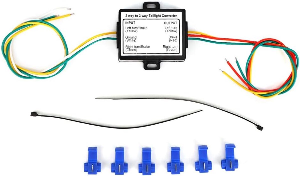 Trailer Converter 2- naar 3-draads - Elektrische systeemadapter - Gemakkelijk te gebruiken voor aanhangers - ShopVlot