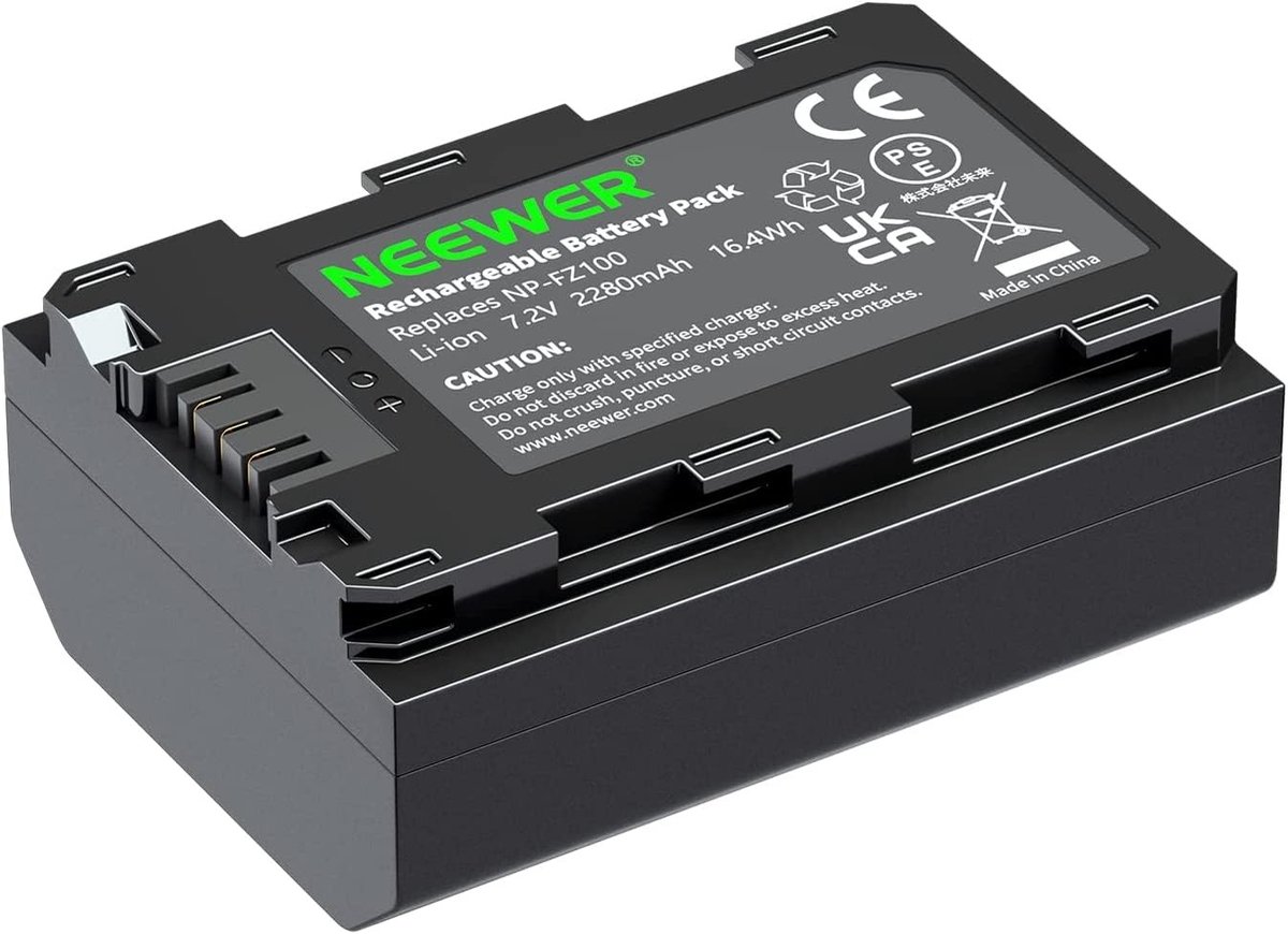 Solidchoice - Vervangende Accu voor Sony NP-FZ100 2280 mAh