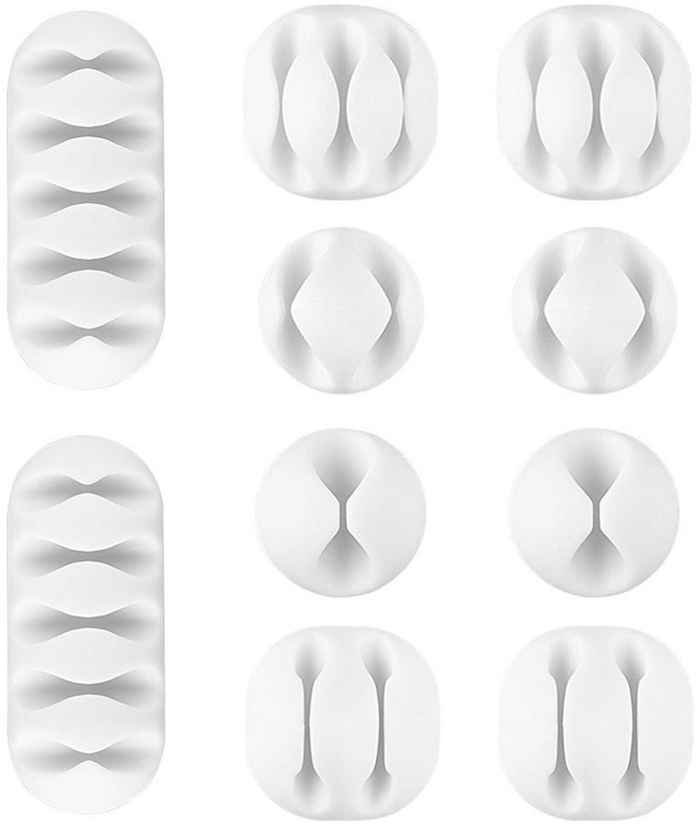 Solidchoice - Multifunctionele Kabelclips voor Kabelbeheer, 10 Stuks