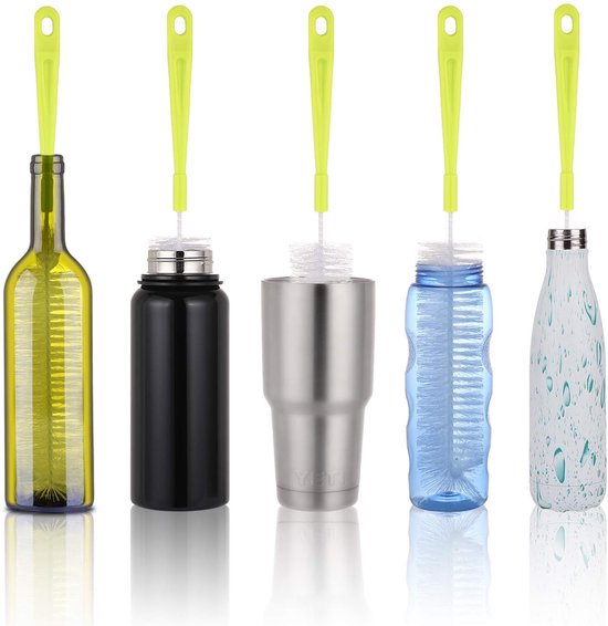 Solidchoice - Set van 5 Flessenborstels voor het Reinigen van Diverse Flessen — afbeelding 2